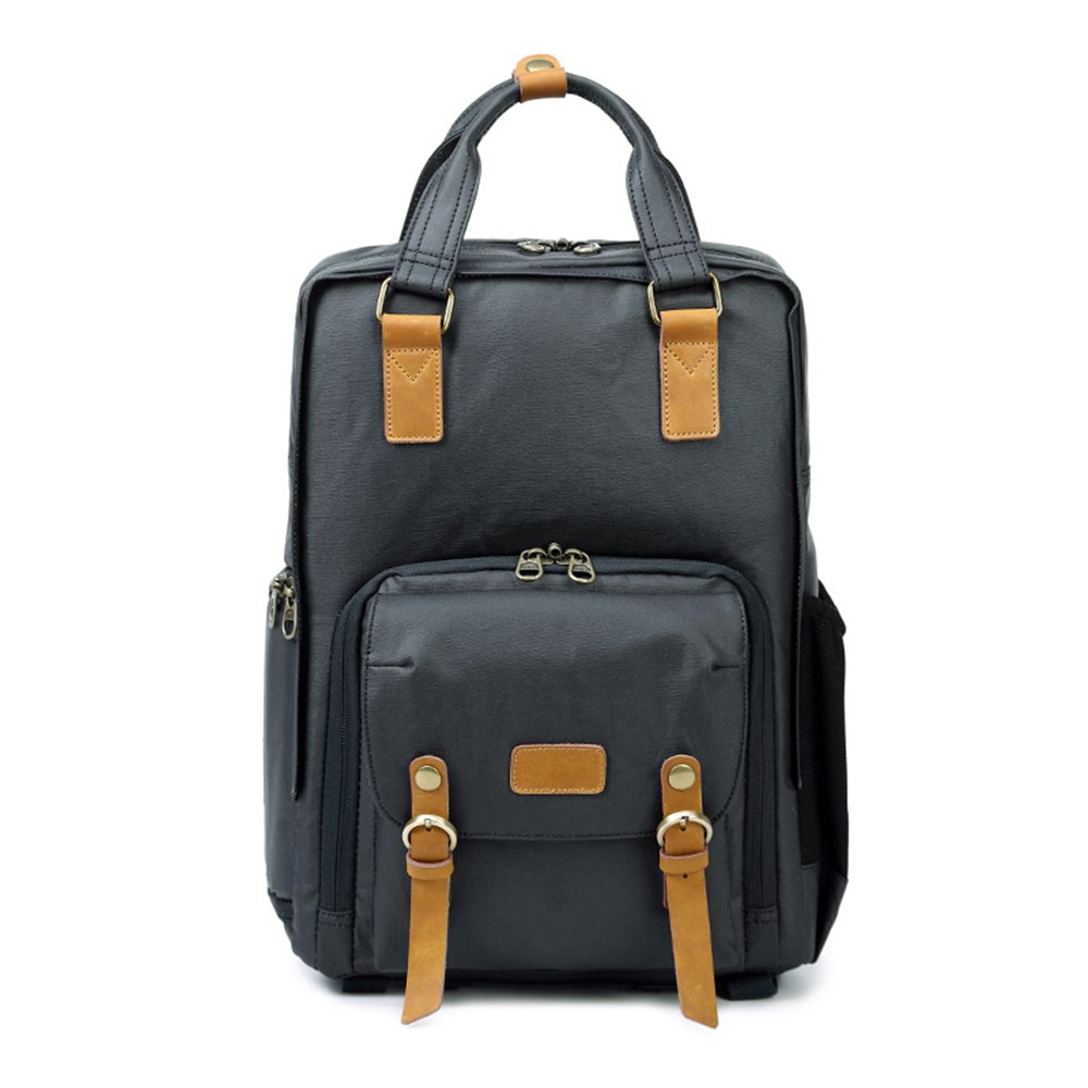 272 Casual Wear-resistant Camera Bag Waterproof SLR Digital Camera Shoulders Backpack - Dark Blue-1