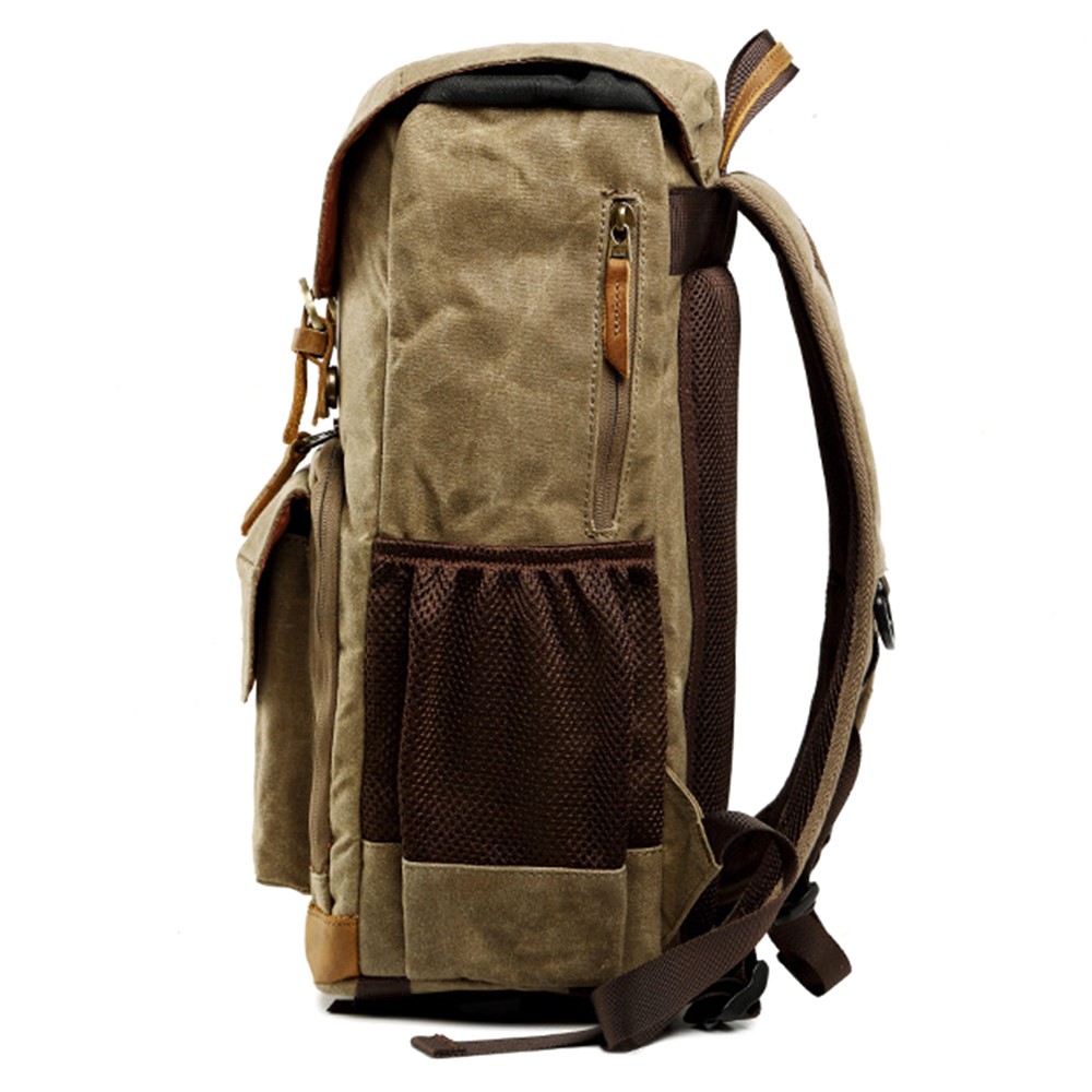 279 Large Capacity Waterproof Backpack Multipurpose SLR Camera Shoulders Bag for Men and Women - Khaki-3