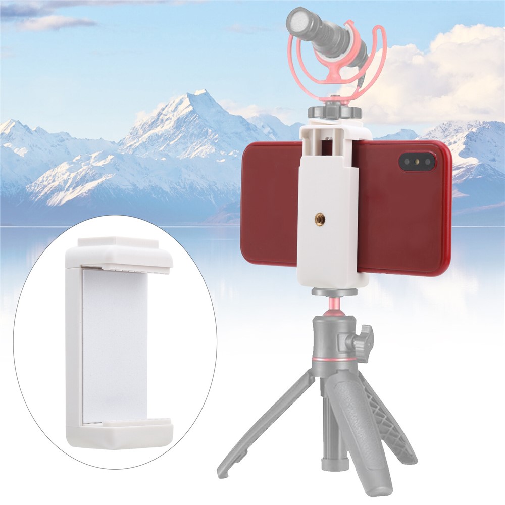 ULANZI ST-07 Smart Phone Tripod Mount Adapter Adjustable Phone Holder Mount with Cold Shoe 1/4" Screw for Photography Live-streaming Selfie-5