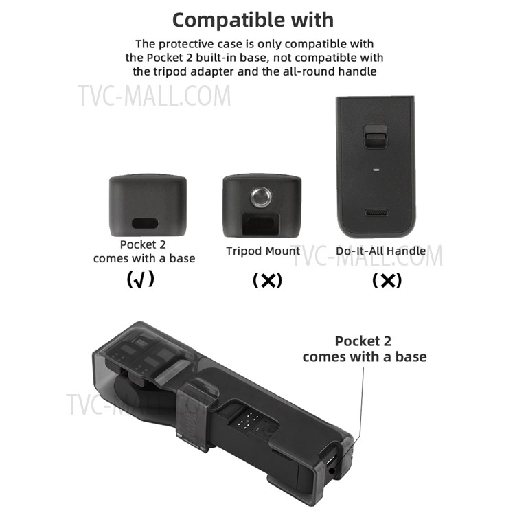 EWB8438+FL7395 Casella di Archiviazione Che Trasporta Con Cordino Per DJI Osmo Pocket 2 Gimbal Camera