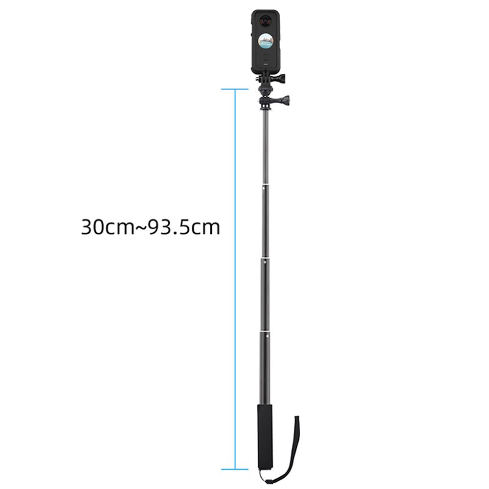 EWB8597+max3201 Camera Protective Frame Cage + Aluminum Alloy Selfie Stick for Insta360 ONE X2-6