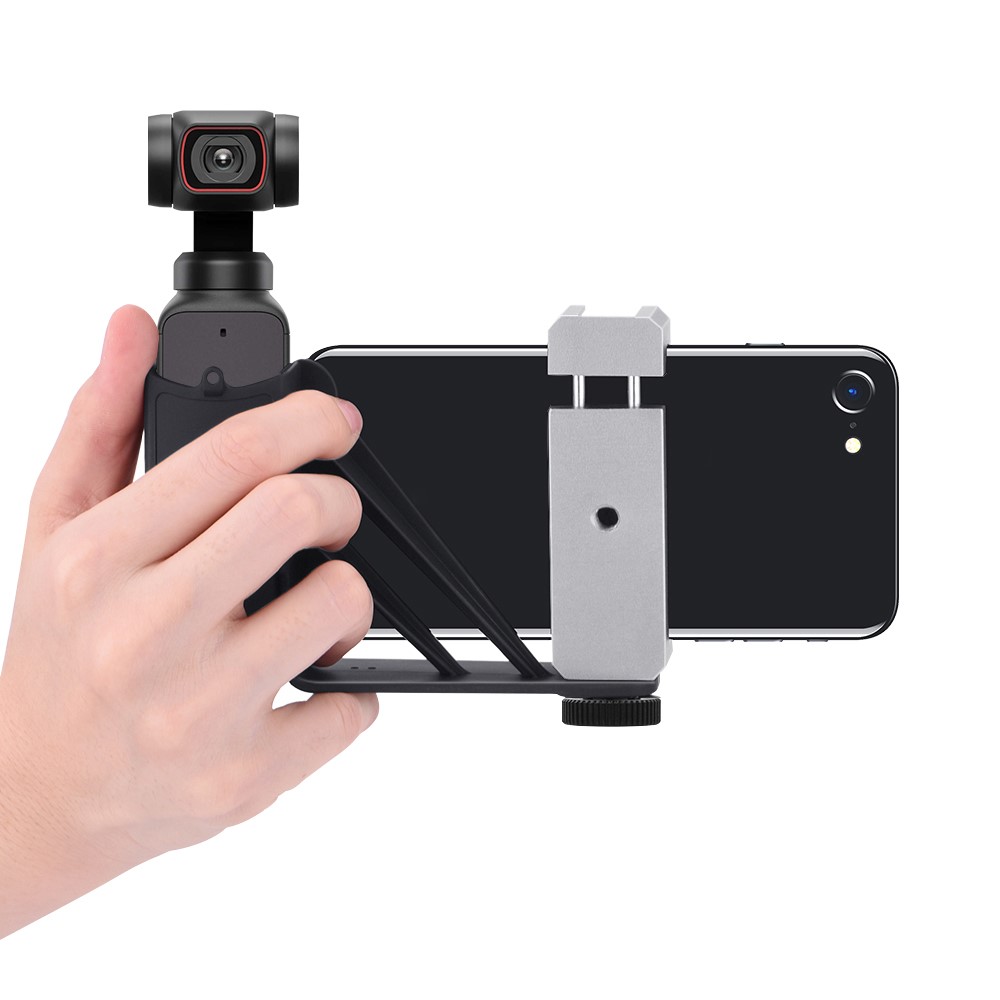 ZZCP5003 ZZCP5004 Handheld Phone Holder Gimbal Stand Tripod Mount with 1/4 Screw for DJI OSMO Pocket 2 - Black-5