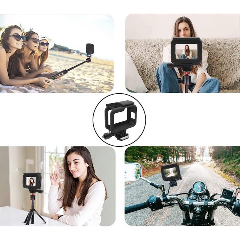 EWB8173 Scratch-resistant Protective Frame Mount Housing for GoPro Hero 9 Sports Action Camera Accessories-6