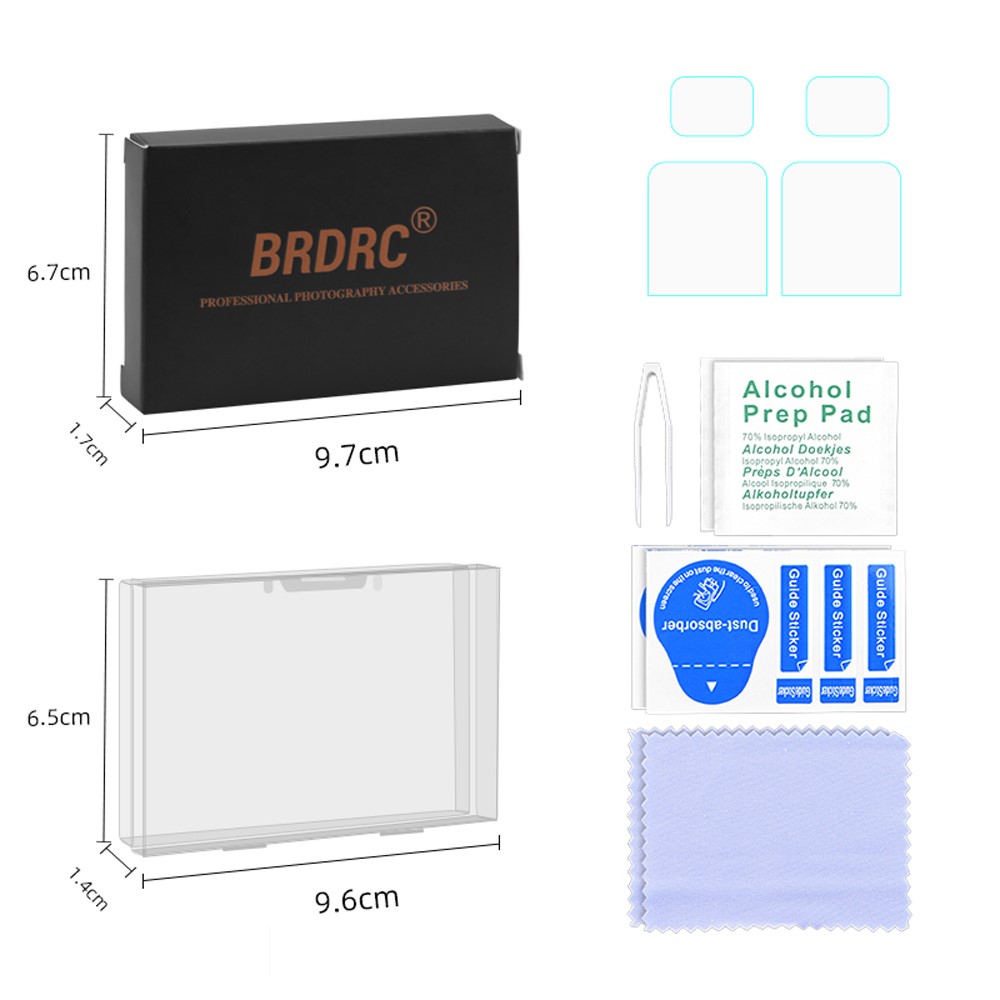 EWB8252_2 Two Sets Camera Lens Protective Film Tempered Glass Screen Protector Camera Accessories for DJI OSMO Pocket 2-10