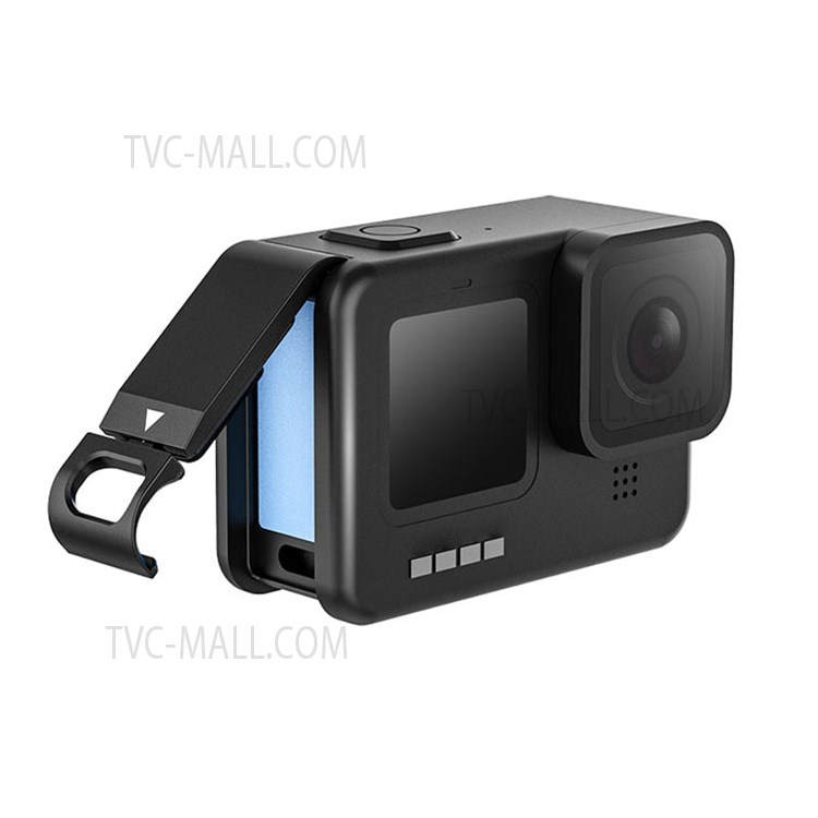 UURIG Dustproof Wear-resistant Aluminum Alloy Battery Cover Door Camera Side Battery Cover for GoPro Hero 9/10-6