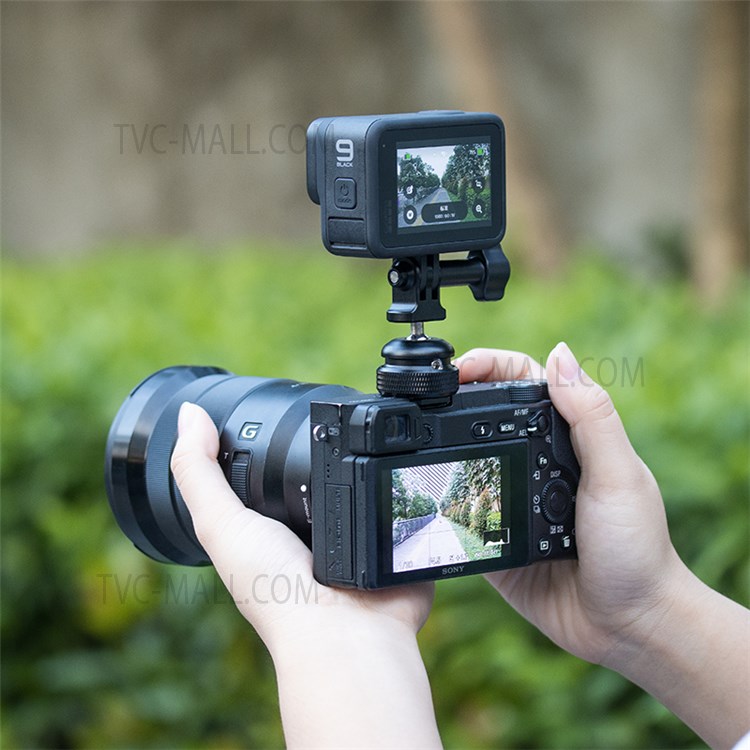 UURIG Cold Shoe Base Mount 360 Degrees Adjustable Adapter for GoPro Sports Camera-10