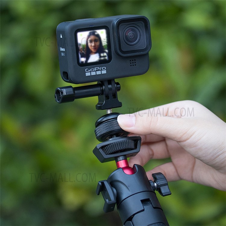 UURIG Cold Shoe Base Mount 360 Degrees Adjustable Adapter for GoPro Sports Camera-8