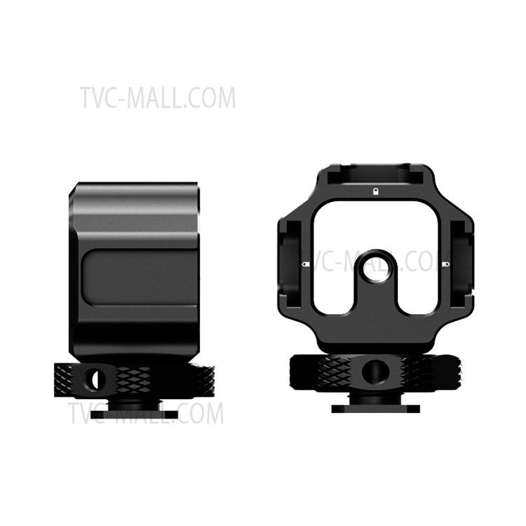 SLR Camera Three-Head Cold Shoe Base Connector Microphone Fill Light Expansion Aluminum Alloy Adapter-3