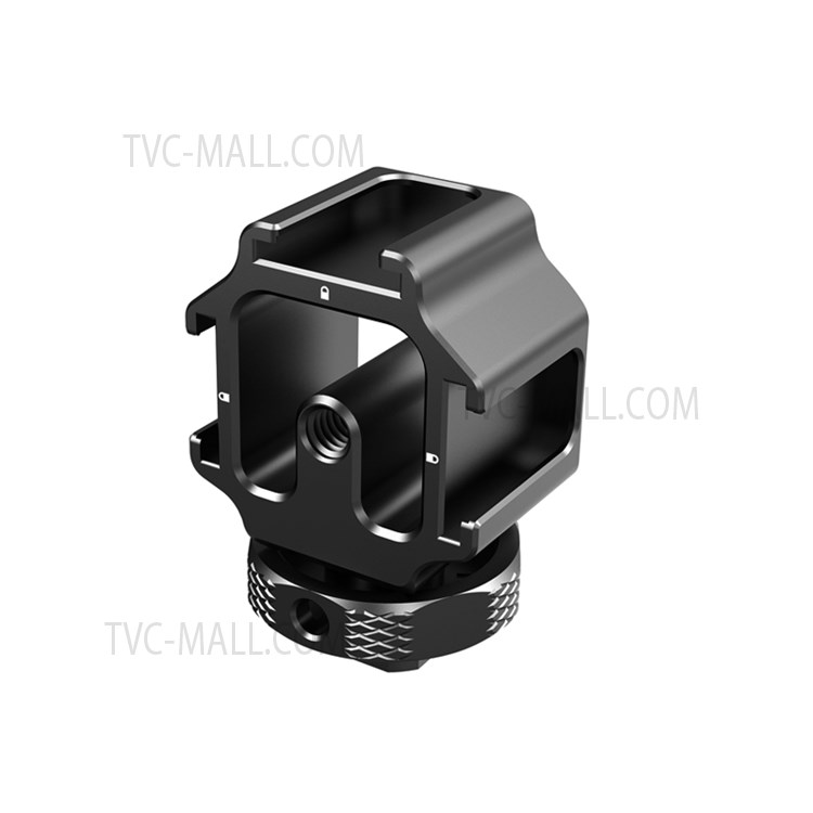 SLR Camera Three-Head Cold Shoe Base Connector Microphone Fill Light Expansion Aluminum Alloy Adapter-5