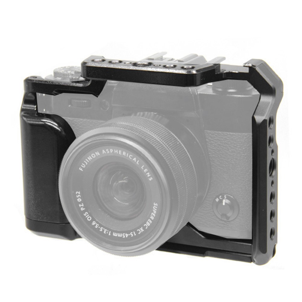 F46320 Aluminum Alloy Frame Cage for Fuji XT30XT30IIXT20XT10 Quick Release Plate Base Protective Cover with Screw Adapter Camera Accessories-3