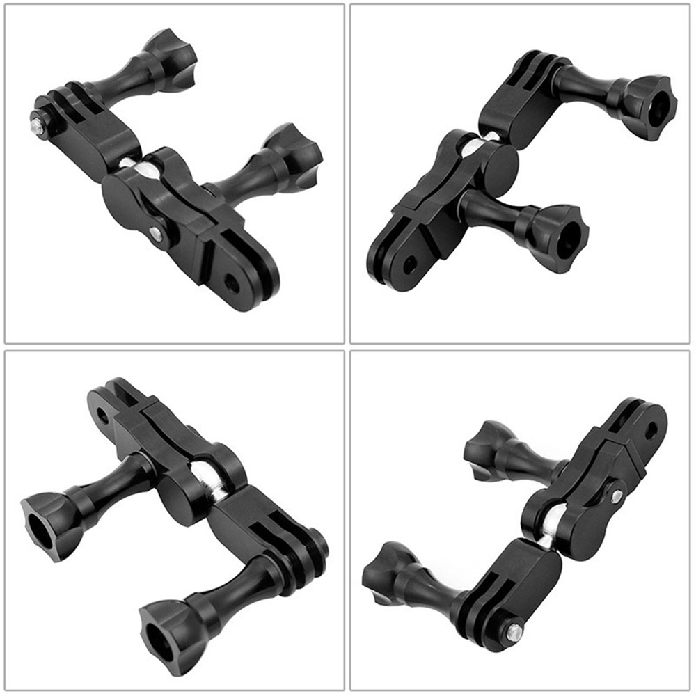 18789TW Adjustable Extension Arm Adapter Set for Gopro Hero 10/9/8 Series Long/Short Straight Joints Connector Magic Arm Metal Converter-4