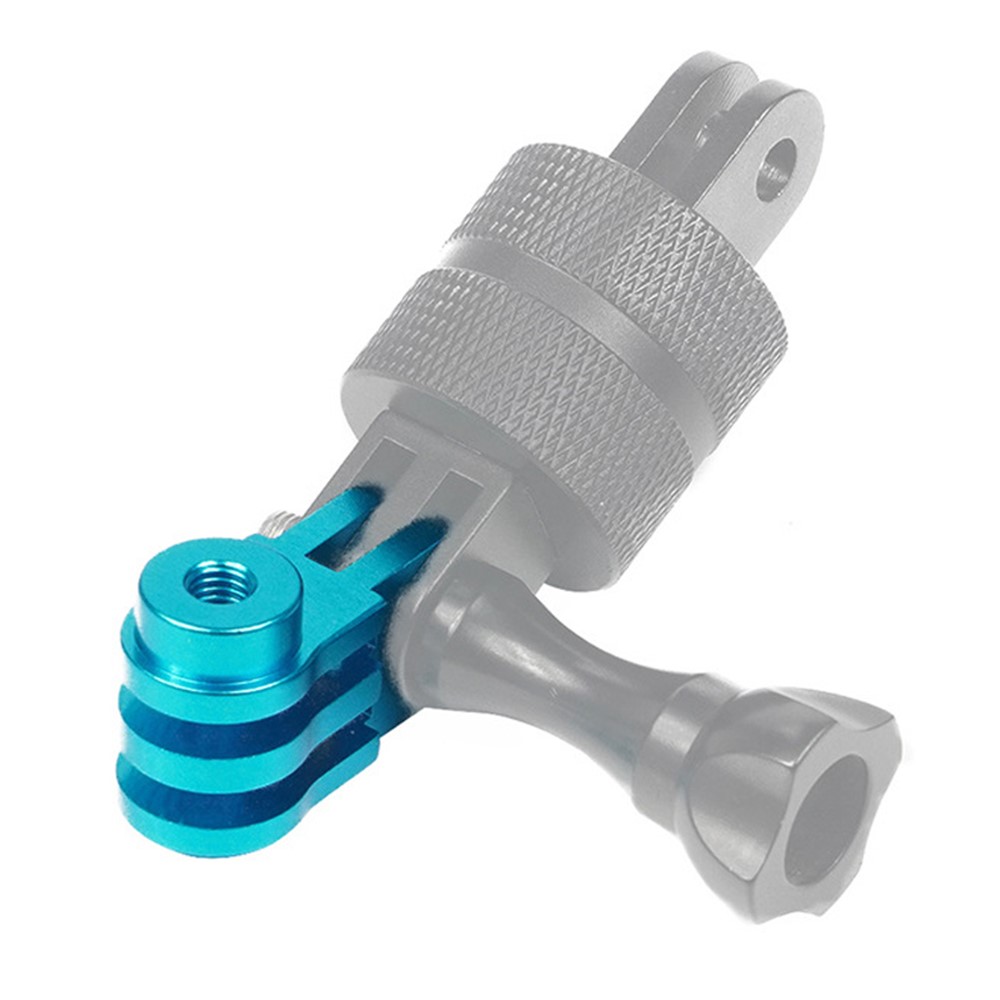 F38413-8 Adjustable Extension Pivot Arm Adapter Long Straight Joints Connector Converter 50mm for Gopro Hero 10/9/8 Series - Blue-1