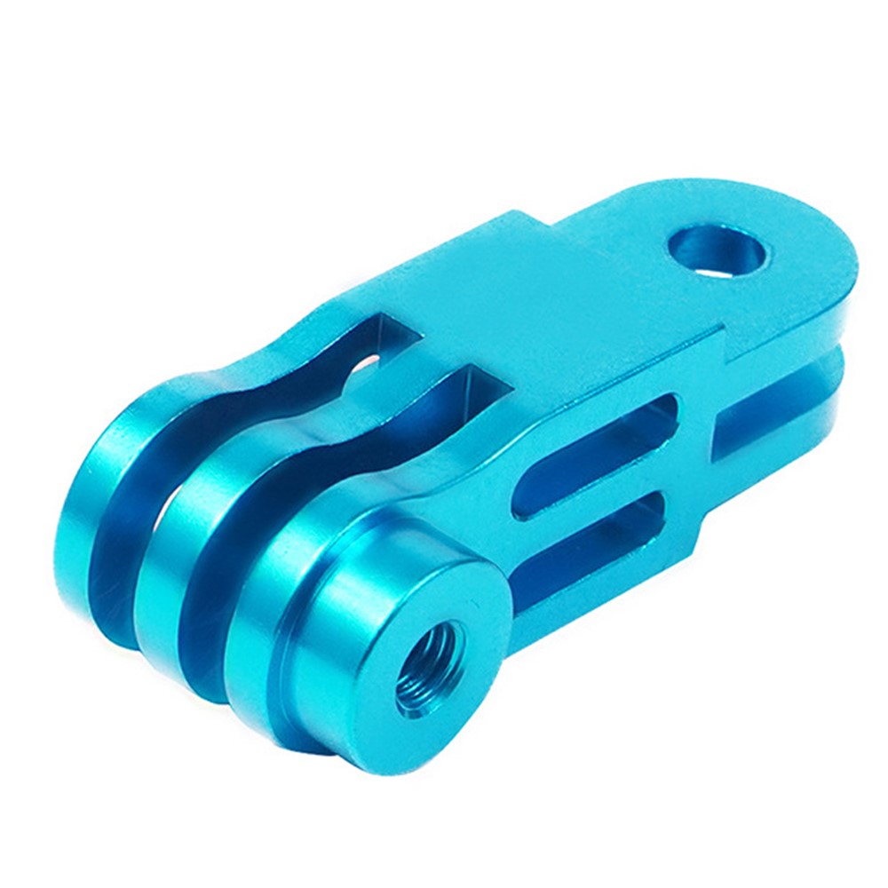 F38413-8 Adjustable Extension Pivot Arm Adapter Long Straight Joints Connector Converter 50mm for Gopro Hero 10/9/8 Series - Blue-2