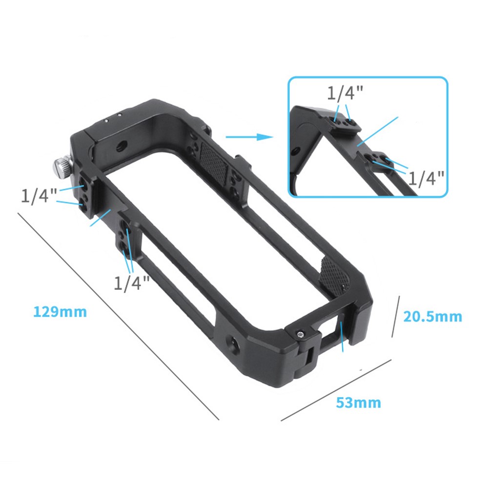 KF42730 for Insta360 ONE X2 Aluminum Alloy Cage Panoramic Camera Protective Frame Case-8