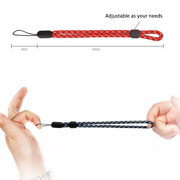Adjustable Wrist Strap Nylon Rope Anti-lost Lanyard for Mobile Phone/DSLR Camera/U-disk/Speaker - Red-6