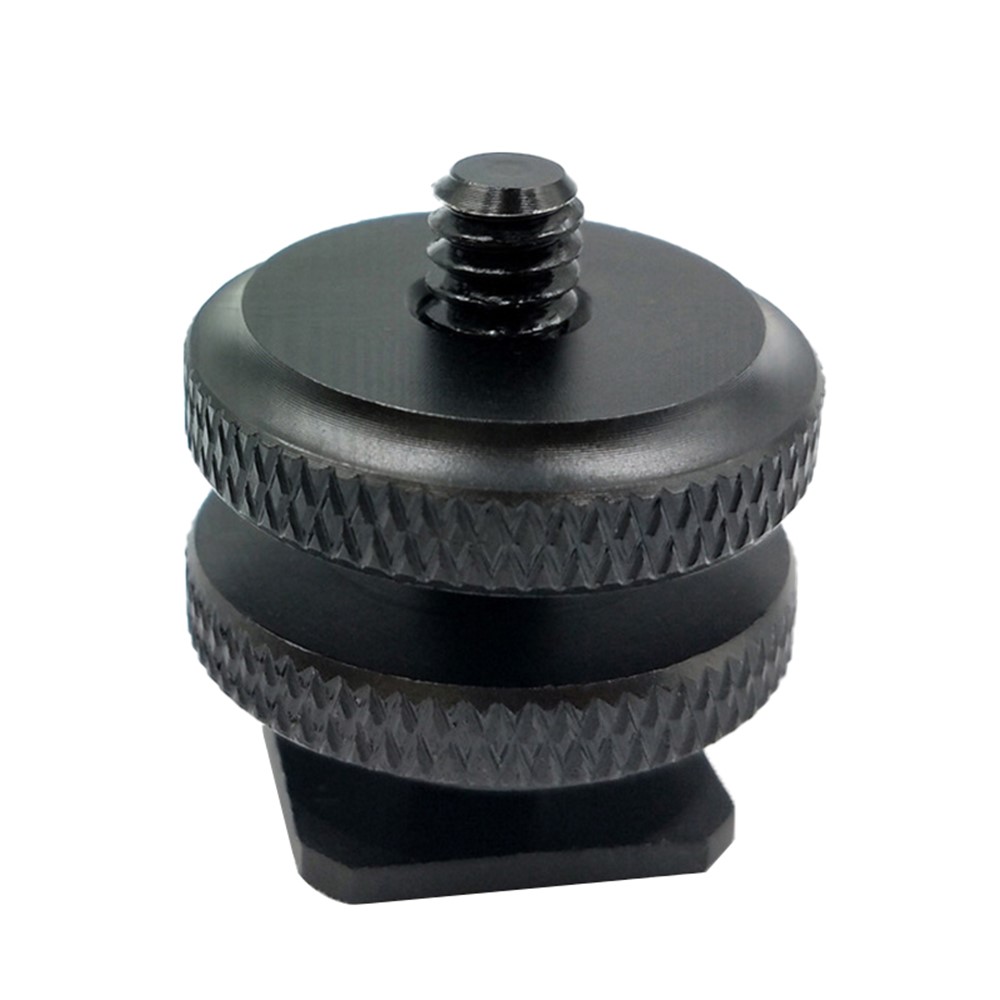 WESTAGE DSLR Camera Hot Shoe 1/4 inch Screw Adapter Aluminum Alloy Connector with Double Nut-5