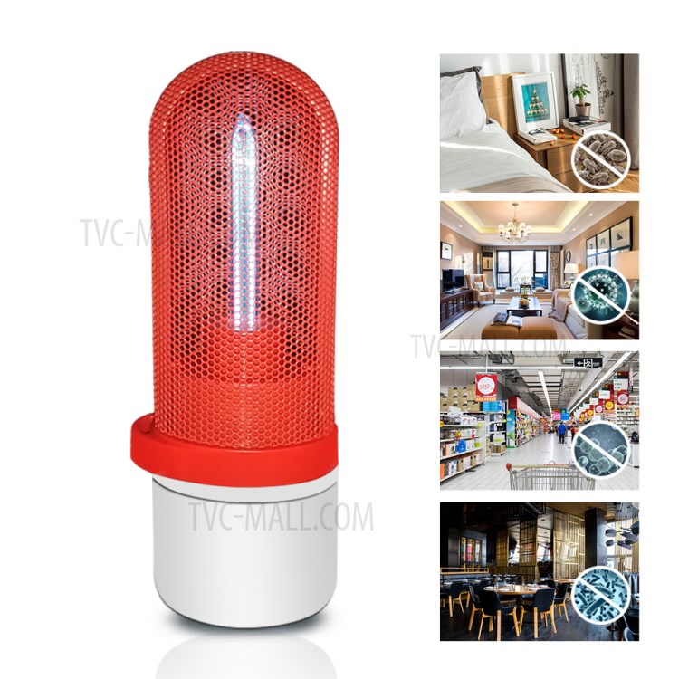 Portable Home UV Sterilization Lamp Mini Deodorizing Sterilization Lamp - Red-1