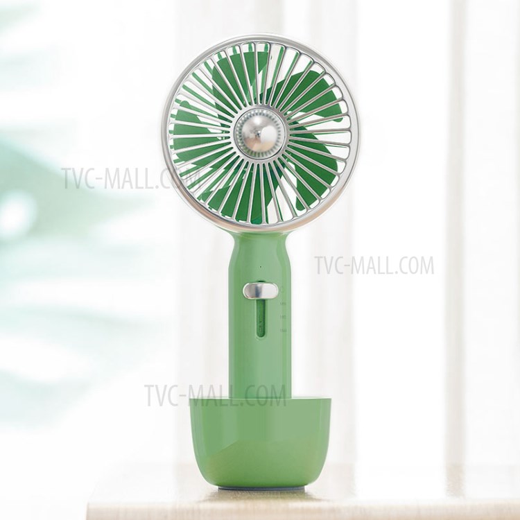 XIAOMI YOUPIN Guildford Vintage Style Handheld Cooling Fan USB Rechargeable Desk Mini Fan - Green-1