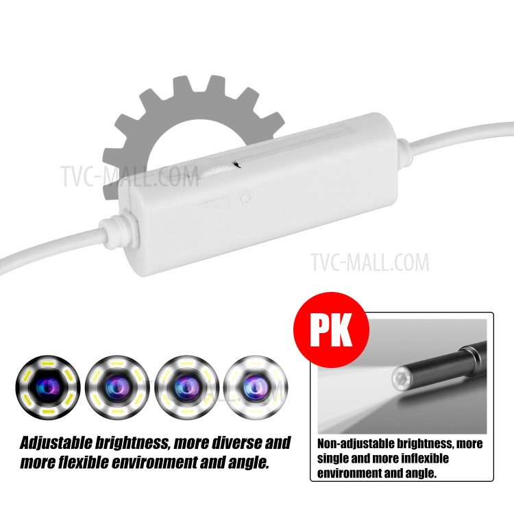 F190 WiFi 3.9mm Otoscope Camera Ear Scope Endoscope Ear Wax Removal Tool - White-4