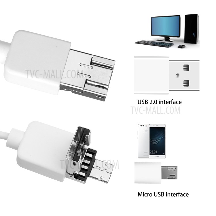 F190 WiFi 3.9mm Otoscope Camera Ear Scope Endoscope Ear Wax Removal Tool - White-7