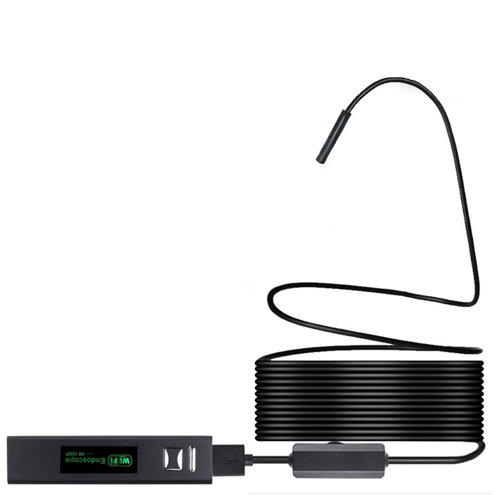 F150 1M 1200P Semi-rigid Wireless Endoscope 2.0MP HD WiFi Borescope Inspection Camera-2