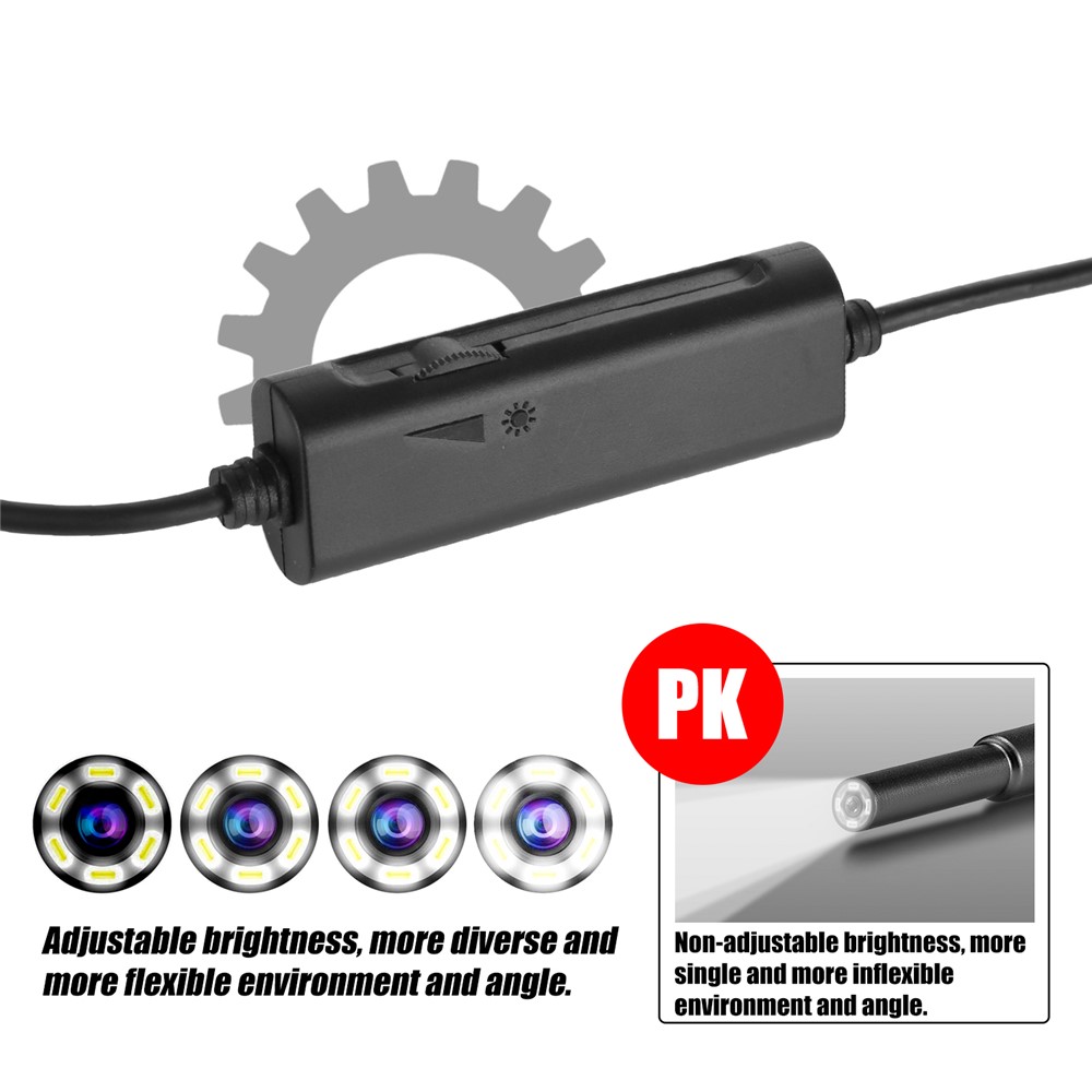 AN103 3-in-1 3.9mm Otoscope Camera Ear Scope Endoscope Ear Wax Removal Tool - Black-4