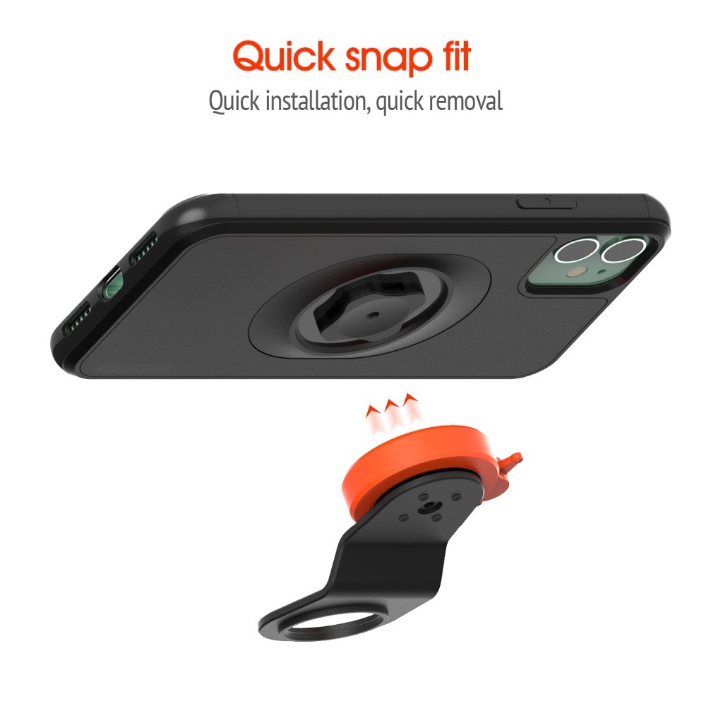 Mountain Bike Bicycle Handlebar Phone Bracket with Shockproof Protective Shell for iPhone 11 6.1 inch-6