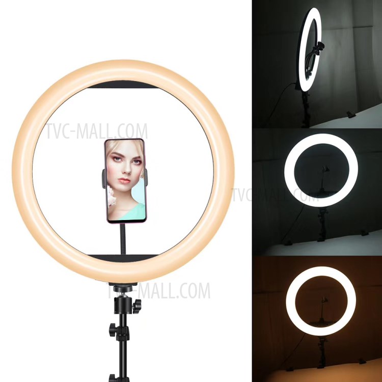 Lampe De Bureau De Support M33 Éclairage Annulaire 13 Pouces Téléphone Cellulaire Caméra Lumière LED-7