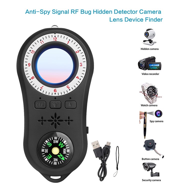 S100 Micro Camera Detector Anti Spy Detector Camera Finder for Hotel Bedroom-8