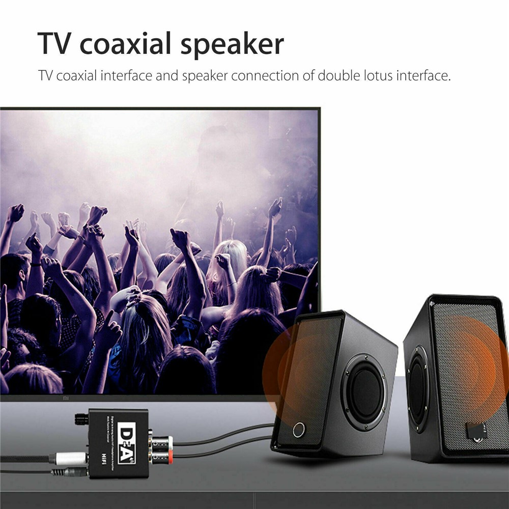 192KHz Digital Optical Coaxial Toslink to Analog RCA L/R 3.5mm Audio Converter-7