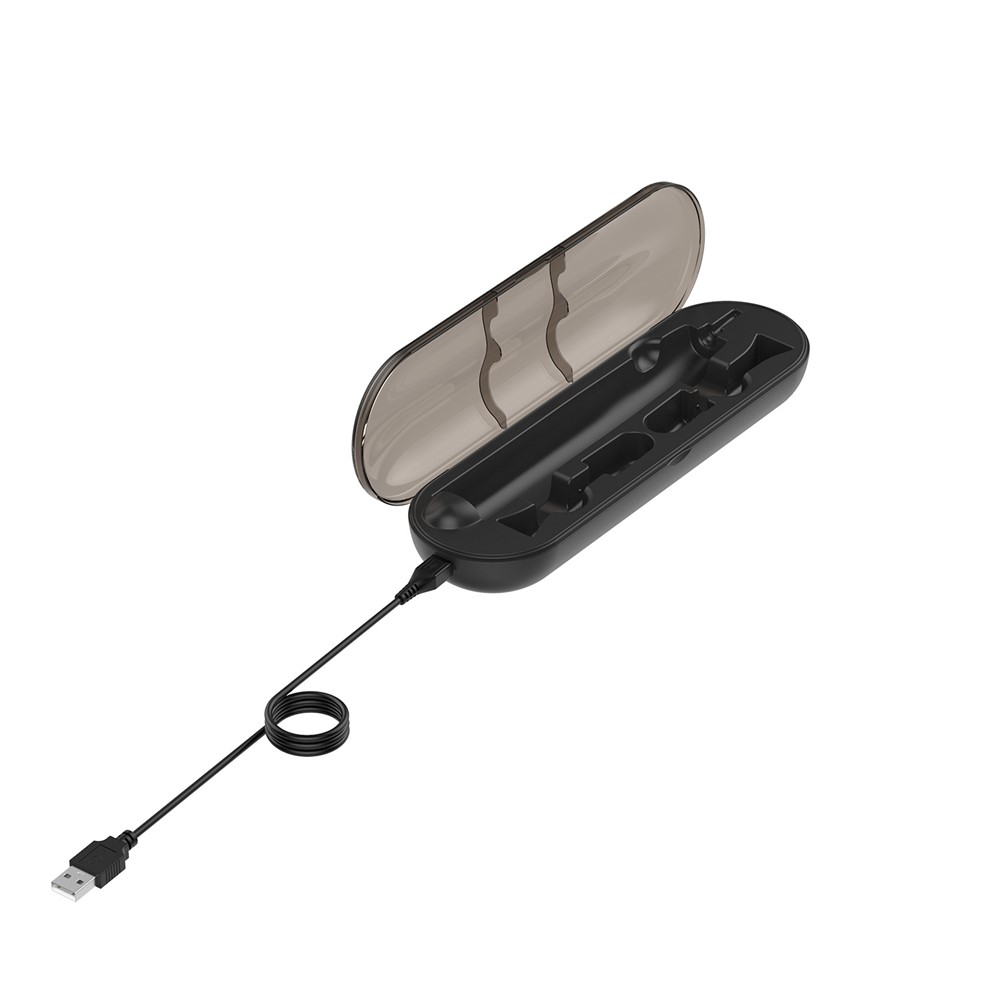 Toothbrush Charging Case USB Charging Box Storage Case for Philips Sonicare DiamondClean HX9210 - Black-11