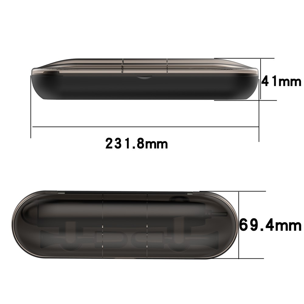 Toothbrush Charging Case USB Charging Box Storage Case for Philips Sonicare DiamondClean HX9210 - Black-14