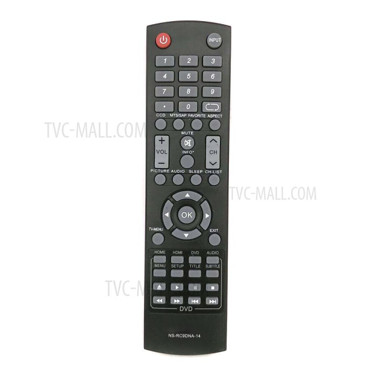 NS-RC9DNA-14 Replacement Infrared Remote Controller for Insignia TV DVD NS-32DD200NA14-1