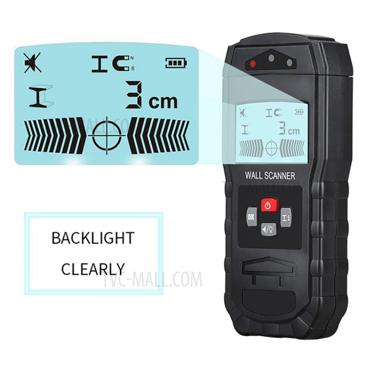WT55 Digital Wall Scanner Handheld Multifunction Wall Detector Iron Metal Wood Wire Galvanized Pipe Finder-4