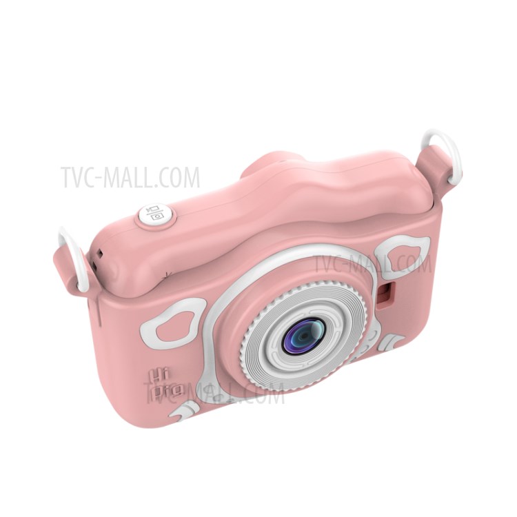 A16 3.5inch IPS Screen Children HD Video Mini Digital Camera Cute Kids Toy Birthday Gift - Style A/Pink-1