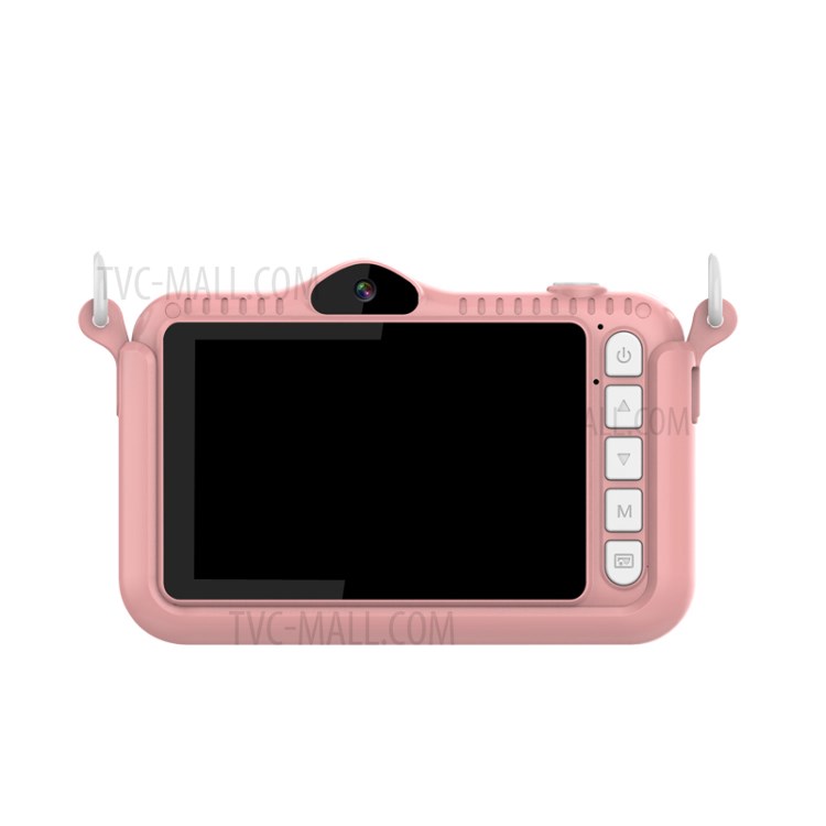 A16 3.5inch IPS Screen Children HD Video Mini Digital Camera Cute Kids Toy Birthday Gift - Style A/Pink-3