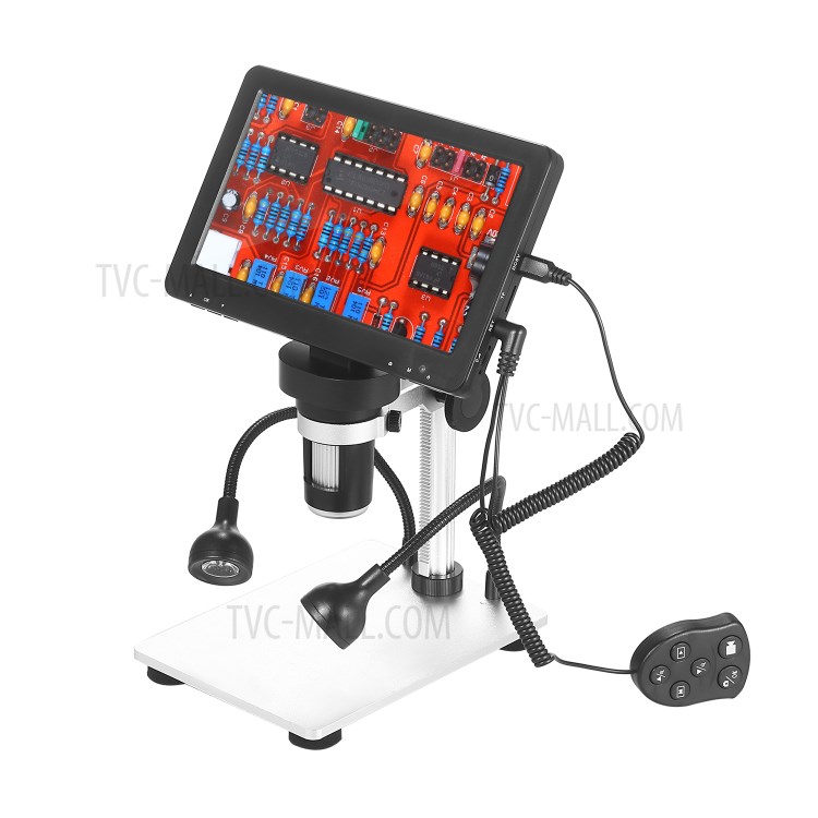 1080FHD 1200X Magnification Digital Microscope Video Camera Microscope with Holder for Circuit Board Repair Soldering DIY Tool-1