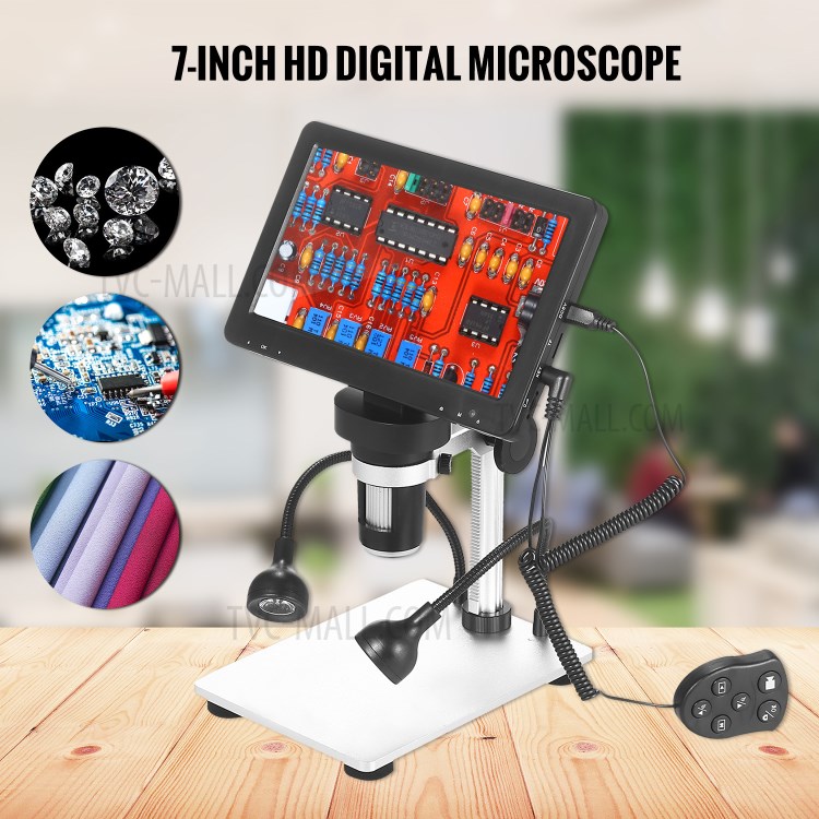 1080FHD 1200X Magnification Digital Microscope Video Camera Microscope with Holder for Circuit Board Repair Soldering DIY Tool-7
