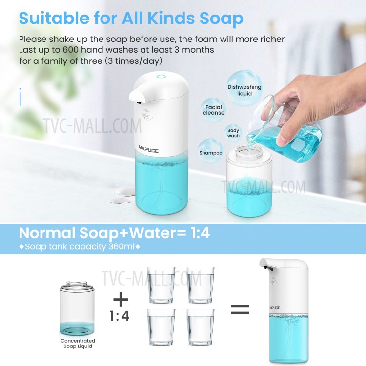 Automatic Touchless Hand Washer Soap Dispenser Hand Sanitizer-6
