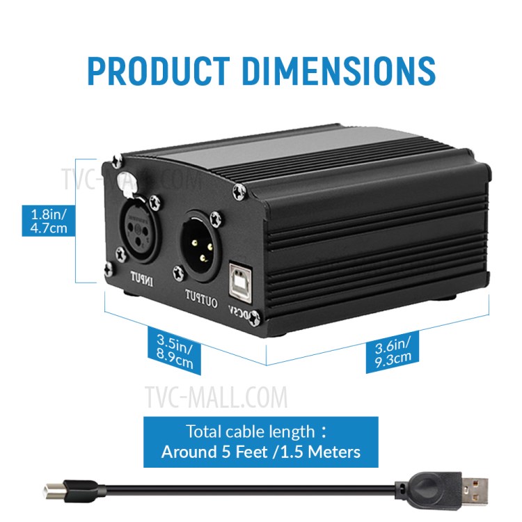 Wholesale USB Phantom Power for Studio Microphone Audio Interface