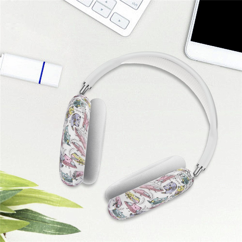New Silicone Earmuff Protective Cover for AirPods Max Bluetooth Headset - Owl-11