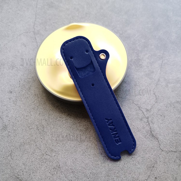 HAT-PRINCE JUUL Litchi Texture PU Leather Full Coverage Electronic Cigarette Protective Case with Lanyard - Blue-2