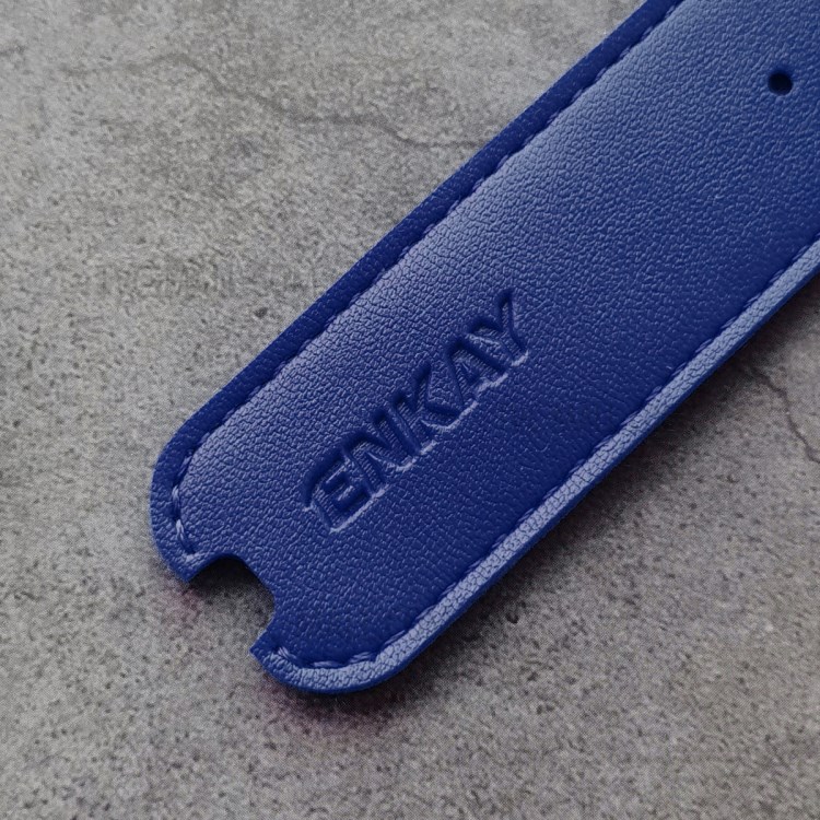 HAT-PRINCE JUUL Litchi Texture PU Leather Full Coverage Electronic Cigarette Protective Case with Lanyard - Blue-4