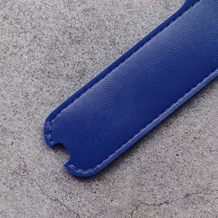HAT-PRINCE JUUL Litchi Texture PU Leather Full Coverage Electronic Cigarette Protective Case with Lanyard - Blue-5