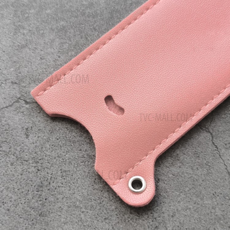 HAT-PRINCE JOUZ 20 Litchi Texture Half Coverage PU Leather Electronic Cigarette Protective Case with Lanyard - Pink-2