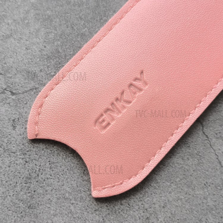 HAT-PRINCE JOUZ 20 Litchi Texture Half Coverage PU Leather Electronic Cigarette Protective Case with Lanyard - Pink-3