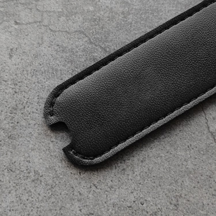 HAT-PRINCE JUUL Litchi Texture PU Leather Half Coverage Electronic Cigarette Protective Case with Lanyard - Black-5