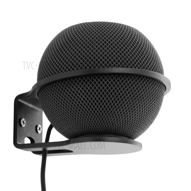 Mount Stand Holder Wall Mount for Apple HomePod mini Speaker Bracket Hanging Rack - Black-2