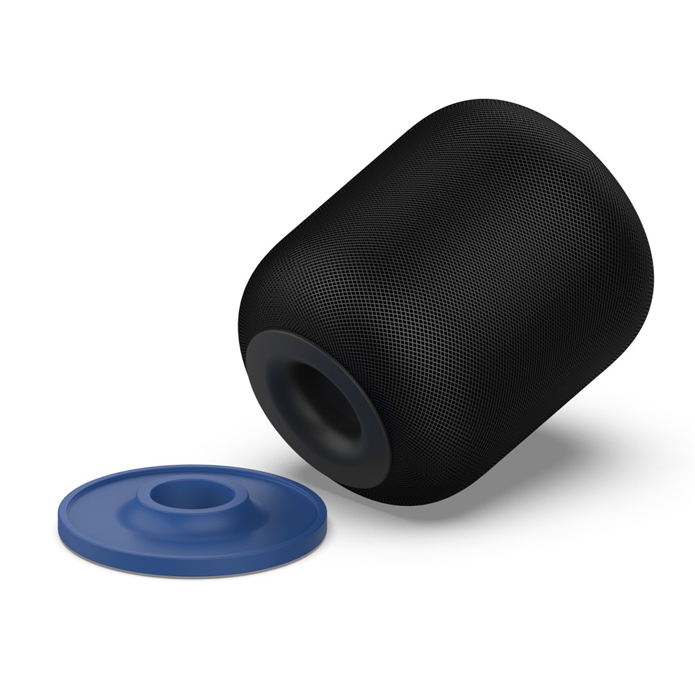 Suporte Da Almofada De Base Do Suporte Do Silicone Para O Orador Inteligente Do HomePod Da Apple - Azul Escuro-1