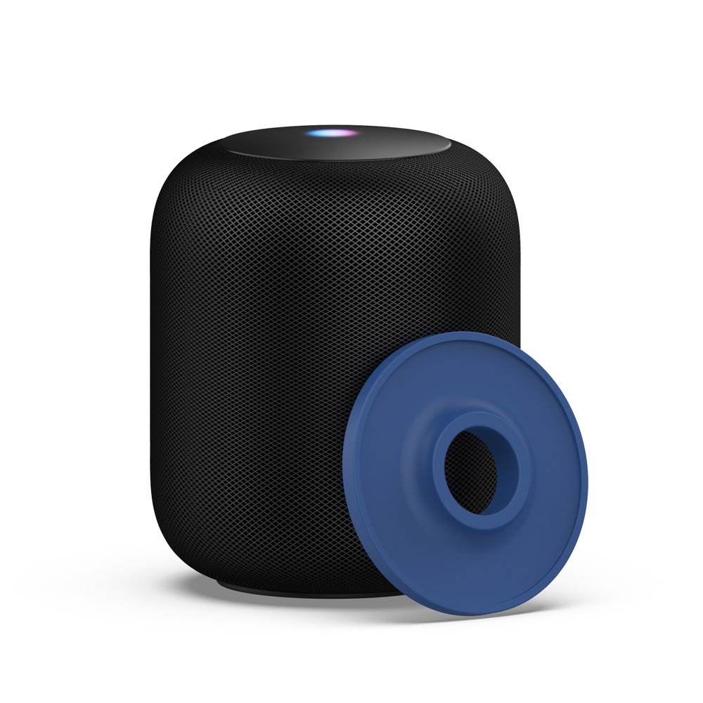Suporte Da Almofada De Base Do Suporte Do Silicone Para O Orador Inteligente Do HomePod Da Apple - Azul Escuro-3